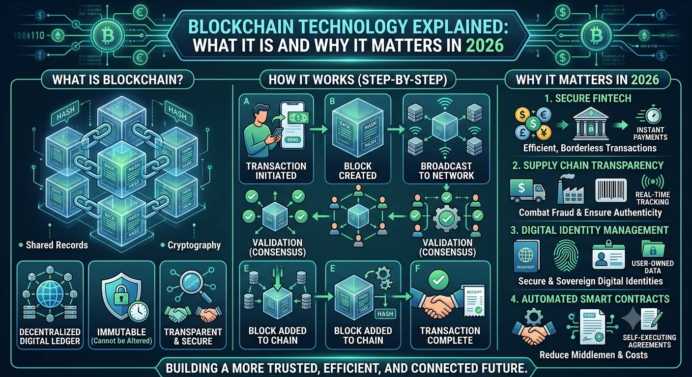 Blockchain Technology Explained: What It Is and Why It Matters in 2026