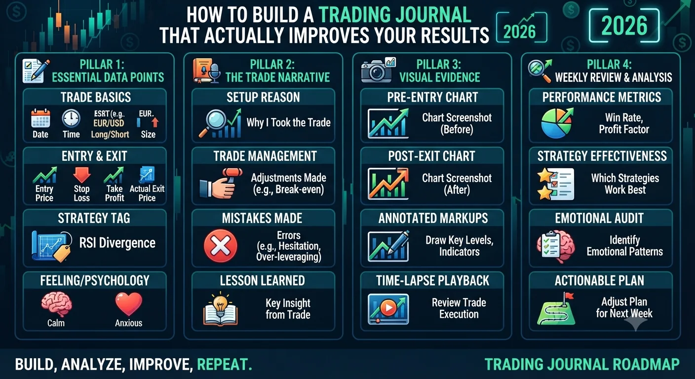 How to Build a Trading Journal That Actually Improves Your Results (2026)