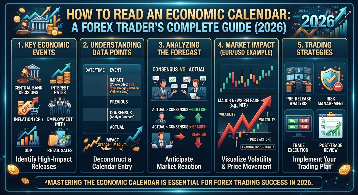 How to Read an Economic Calendar: A Forex Traders Complete Guide (2026)